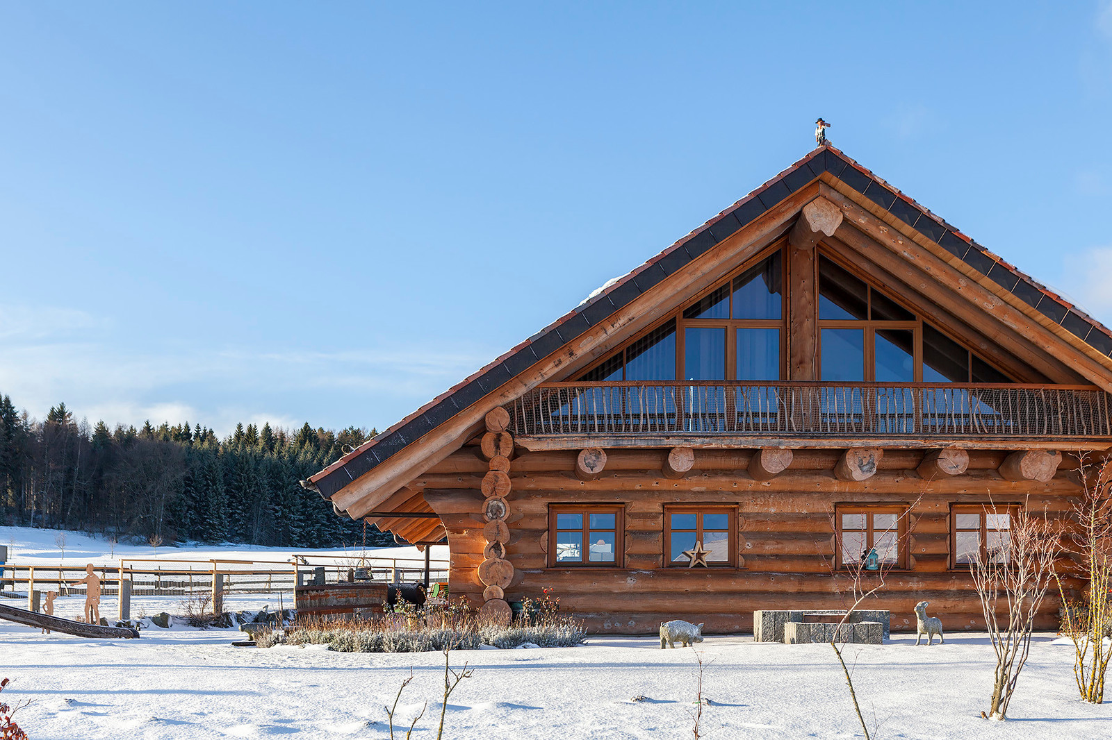 Съёмка дома в деревне Кёнигсхайм, Германия