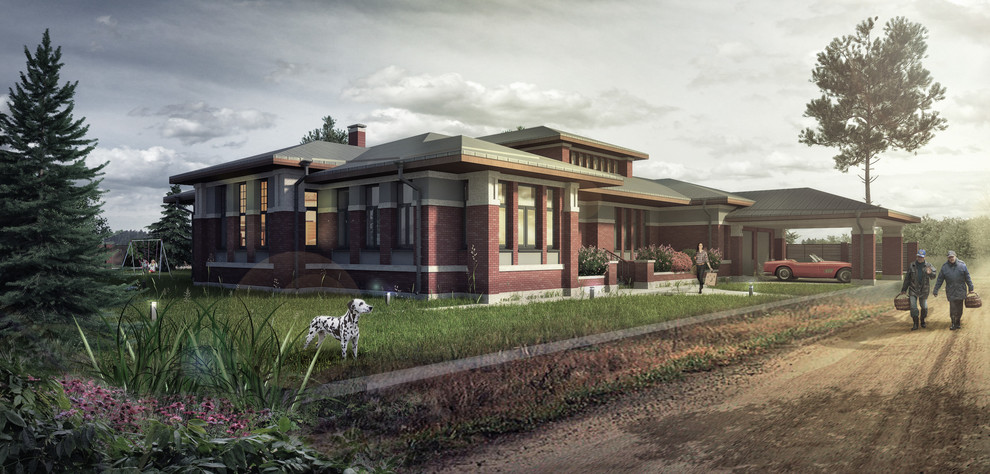 Обложка проекта: Индивидуальный жилой дом в деревне Черная Речка