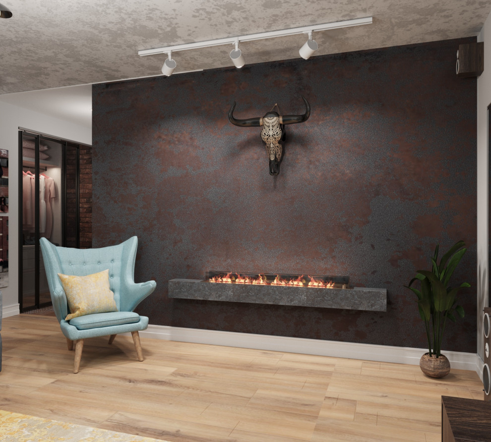 Кухня-гостиная в стиле лофт