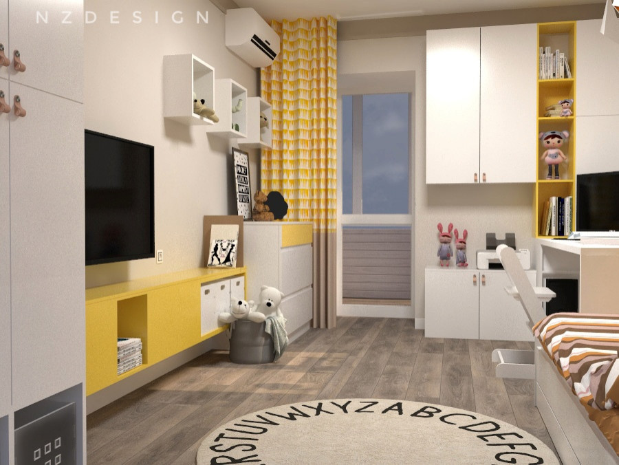 Обложка проекта: Детская в солнечном лесу.