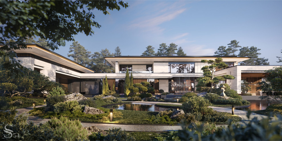 Вид на особняк в Рублево из внутреннего двора