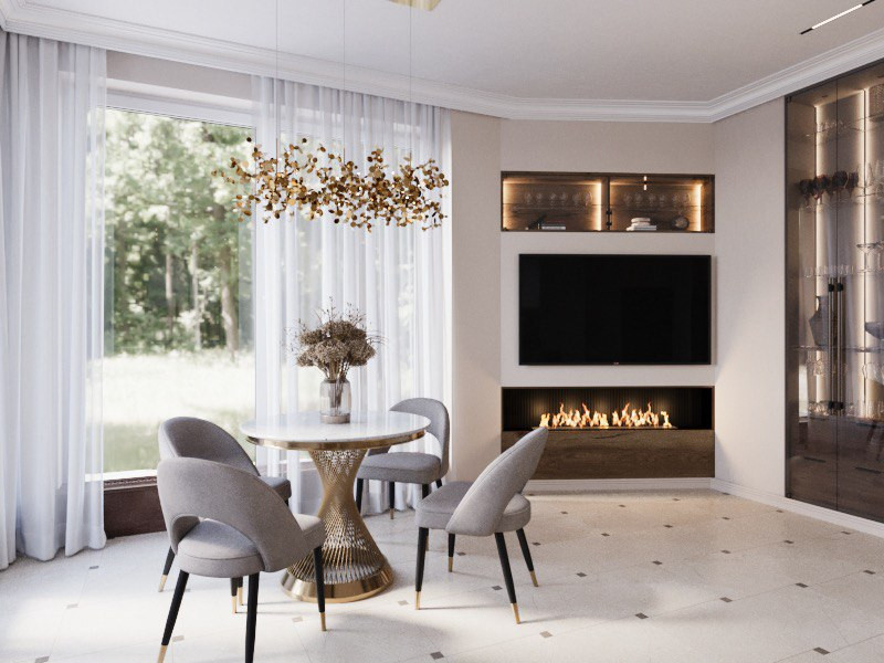 Первый этаж коттеджа