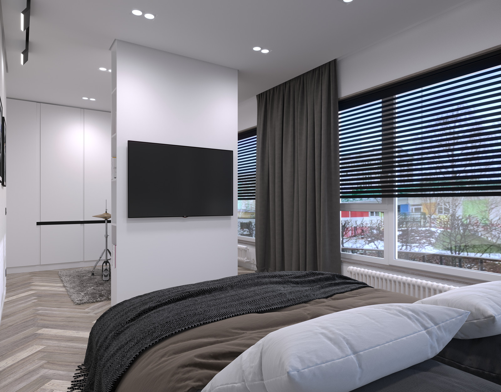 Жилая квартира для молодого человека, 99,48 кв.м.