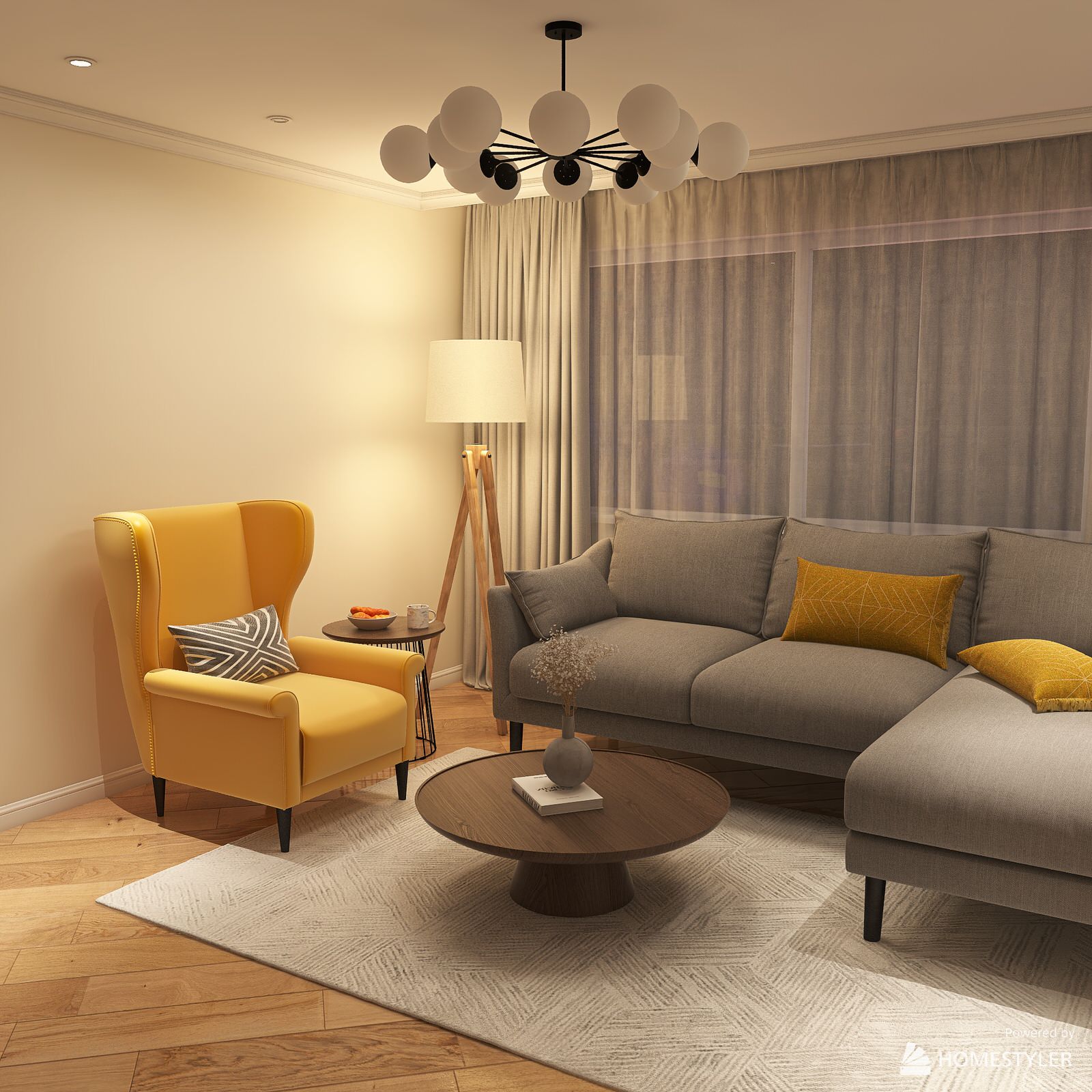 гостиная в современном стиле