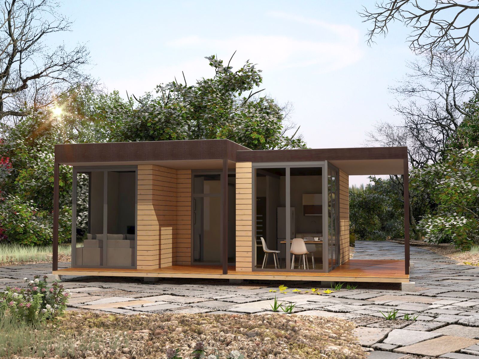 Обложка проекта: Модульное строение 50кв.м. Авторский проект для производителя.