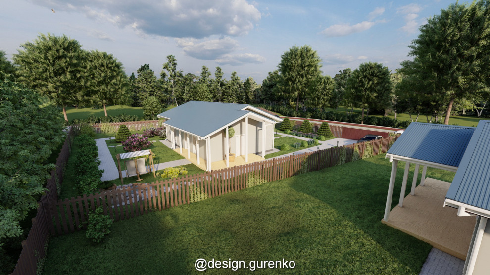 Обложка проекта: Визуализация дома и участка в Карелии