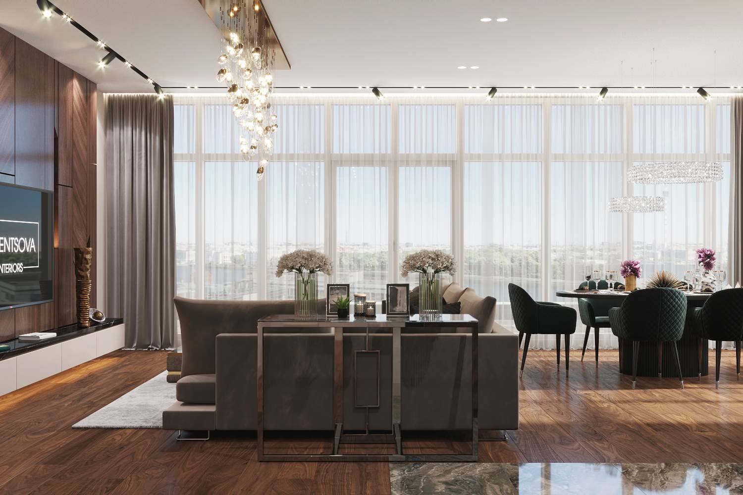 Проект квартиры 200 кв.м. 2021г.