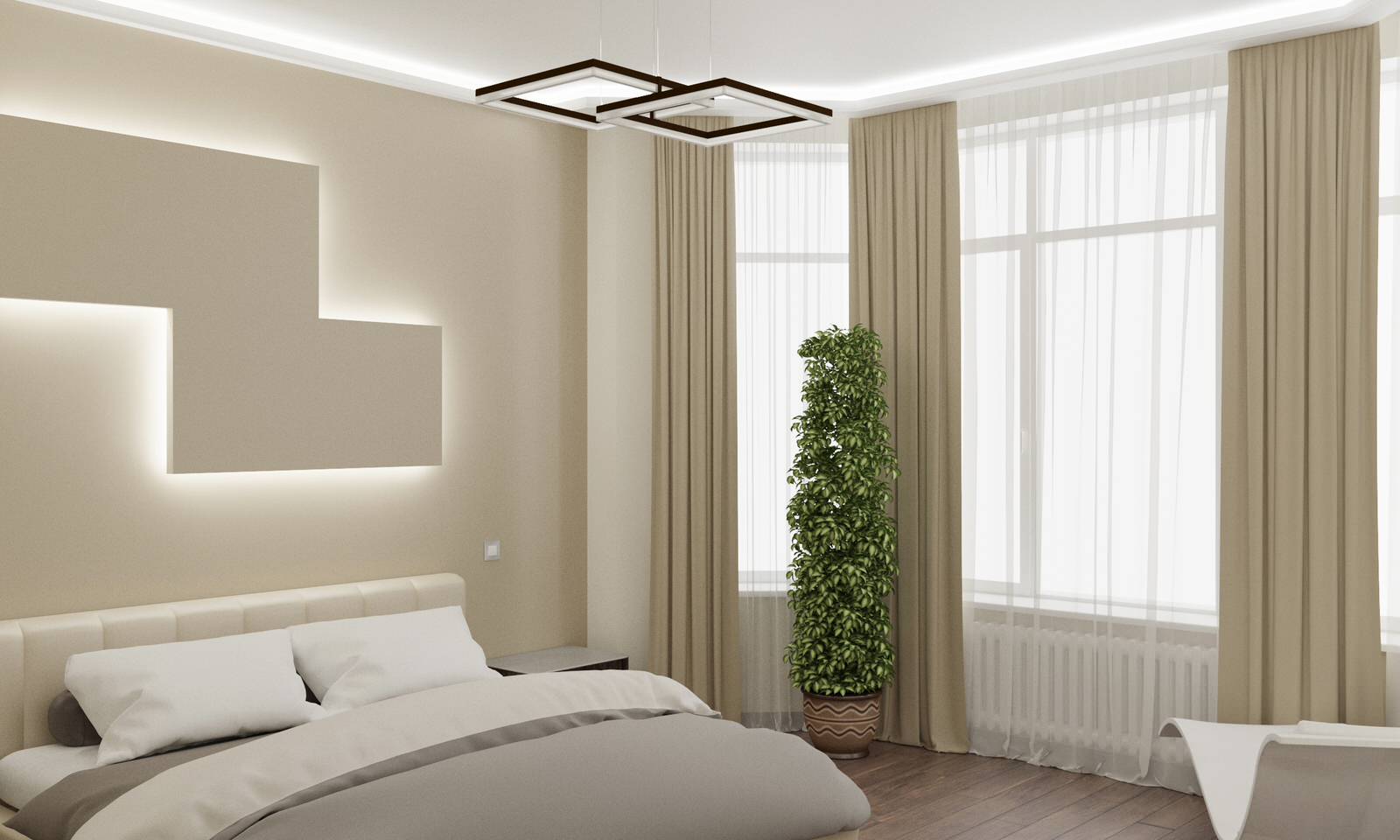 Концептуальный проект интерьеров коттеджа 480 кв. метров