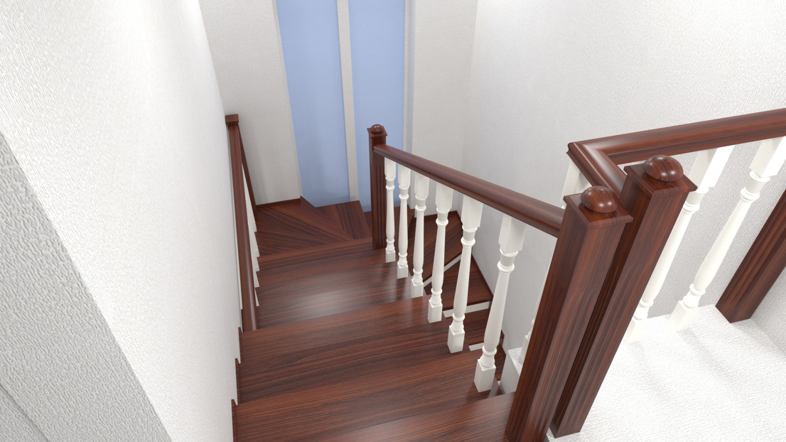 Обложка проекта: Забежная лестница на второй этаж