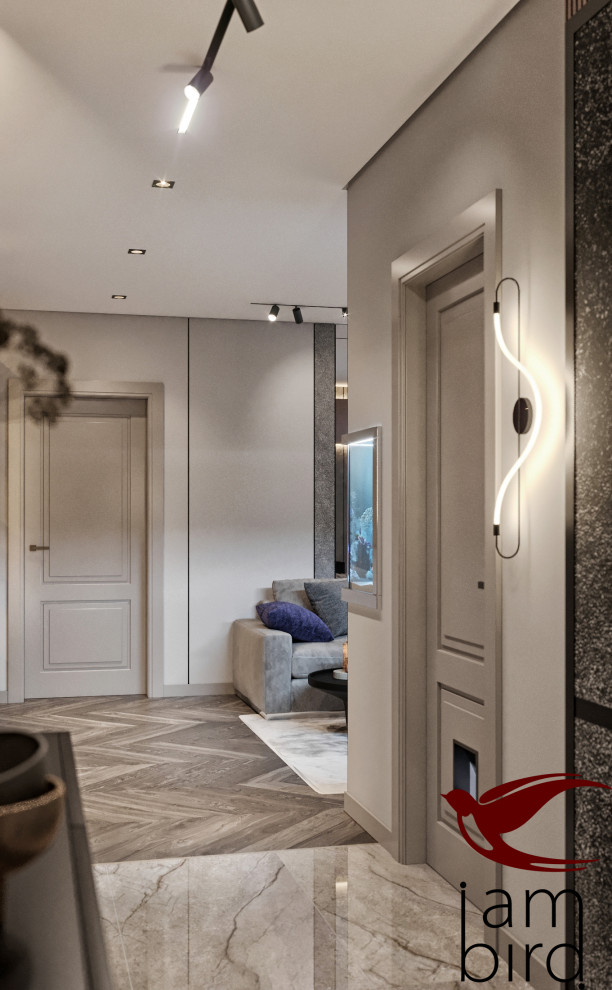 Обложка проекта: Натуральные оттенки в интерьере квартиры в ЖК "Лефорт" 130 кв.м