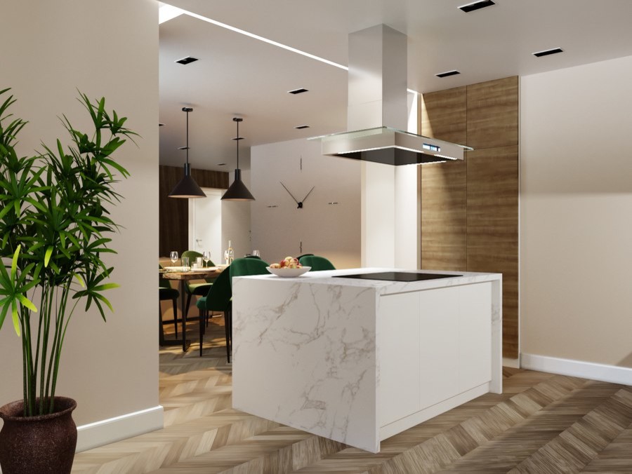 Кухня-гостиная в г. Санкт-Петербург