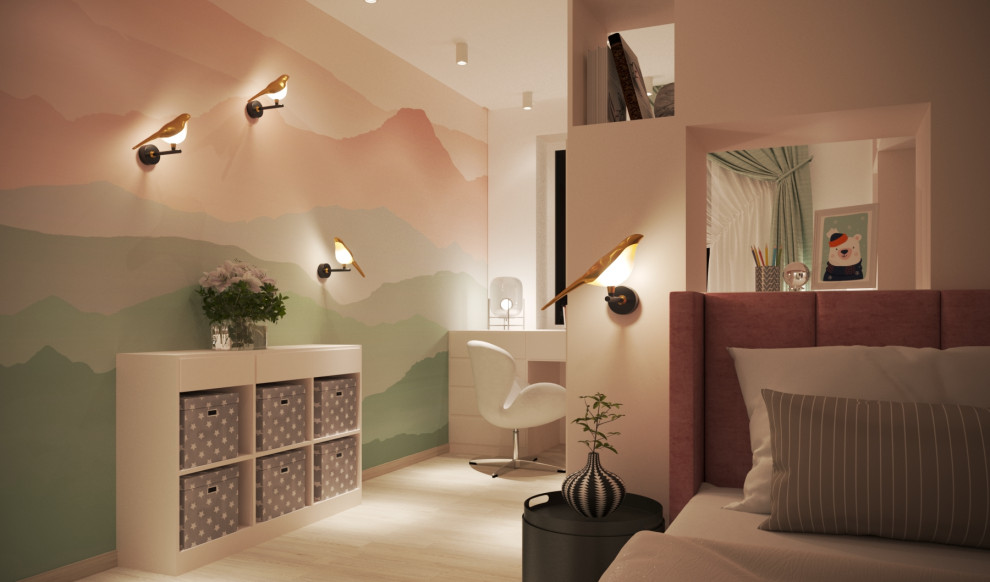 Дом 120 кв.м. _ Детская комната_Современный стиль