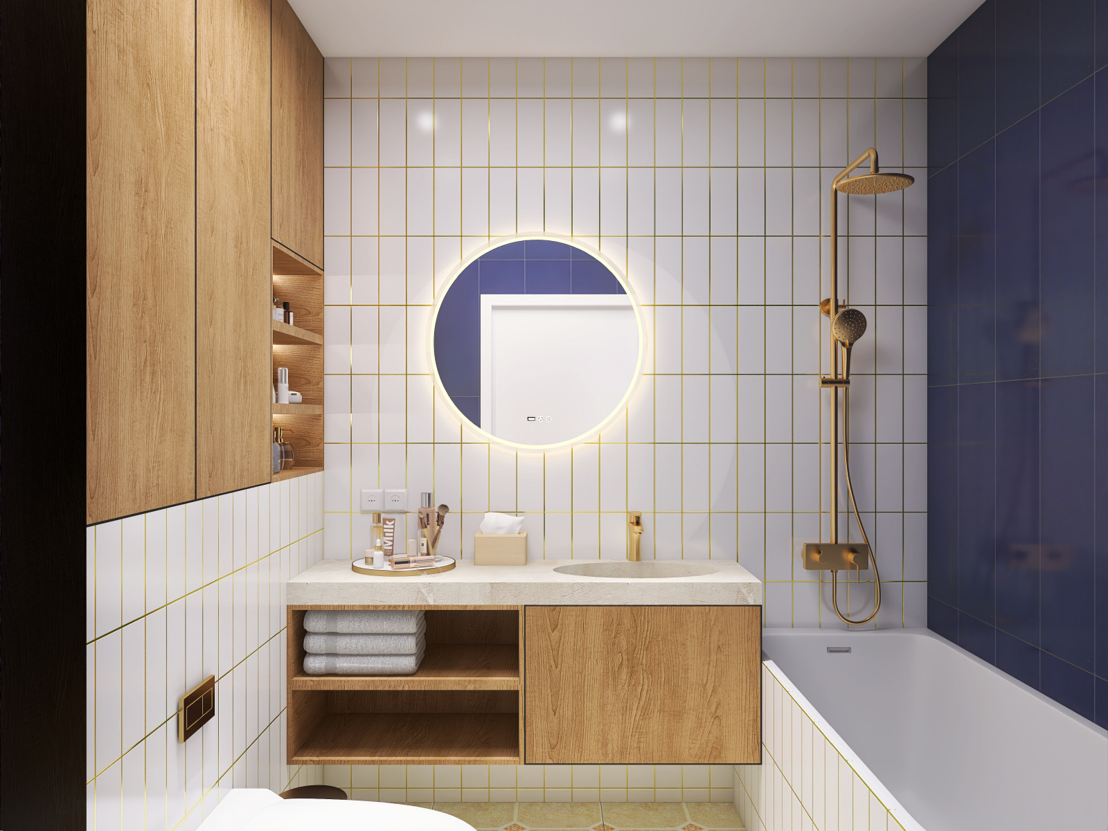 Дизайн интерьера 2х комнатной квартиры в ЖК "Парк Столиц" г. Екатеринбург