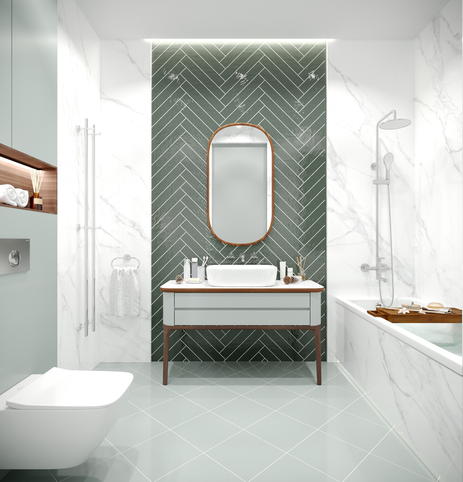 Обложка проекта: Ванная комната в проекте GreenHouz