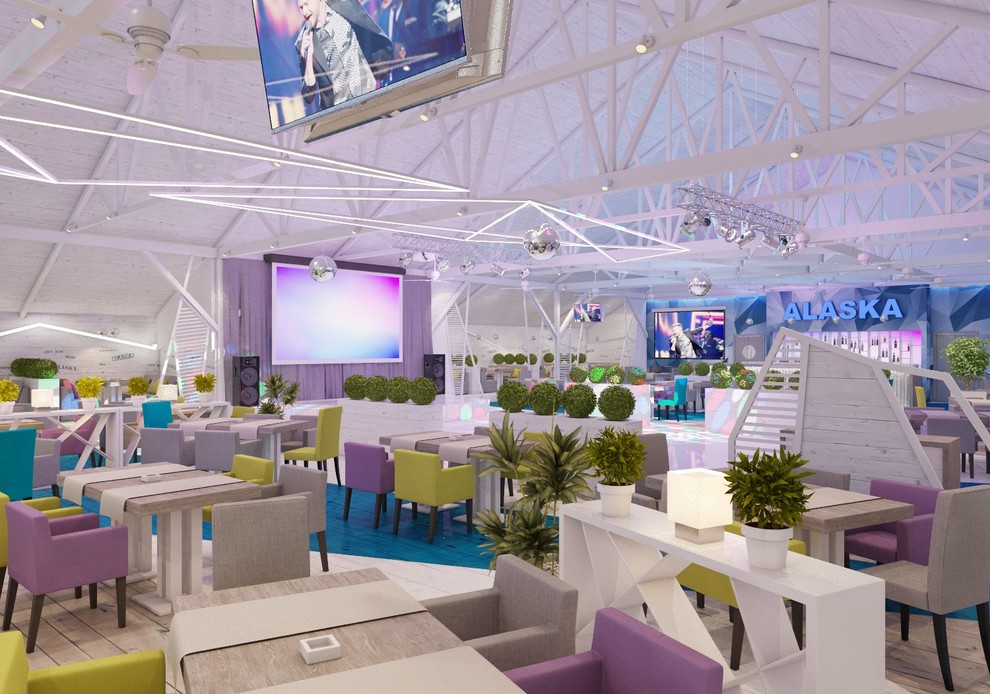 Дизайн-проект интерьера ресторана 800 м2