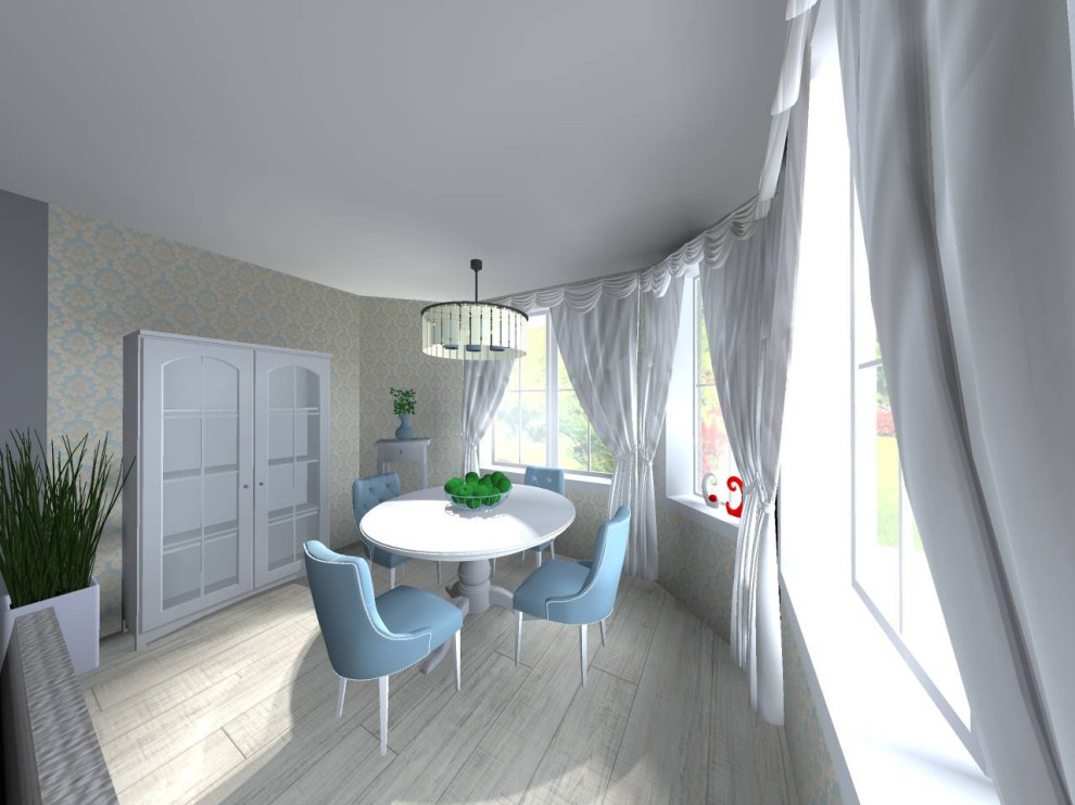 Частный дом (кухня, столовая, зона отдыха, гостевая)