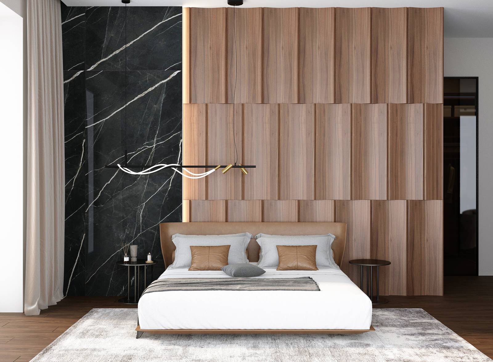 Мастер - спальня в загородном доме г. Москва