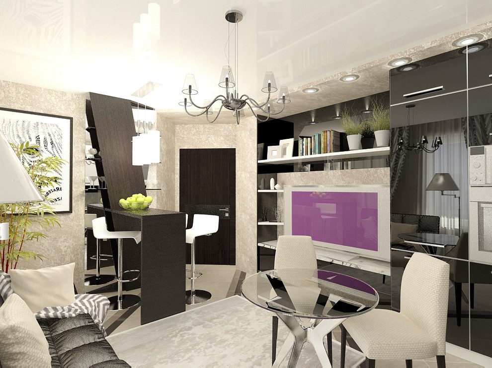 Обложка проекта: "Черно-белое кино" квартира 56,8кв.м ЖК "Александровский" г. Челябинск