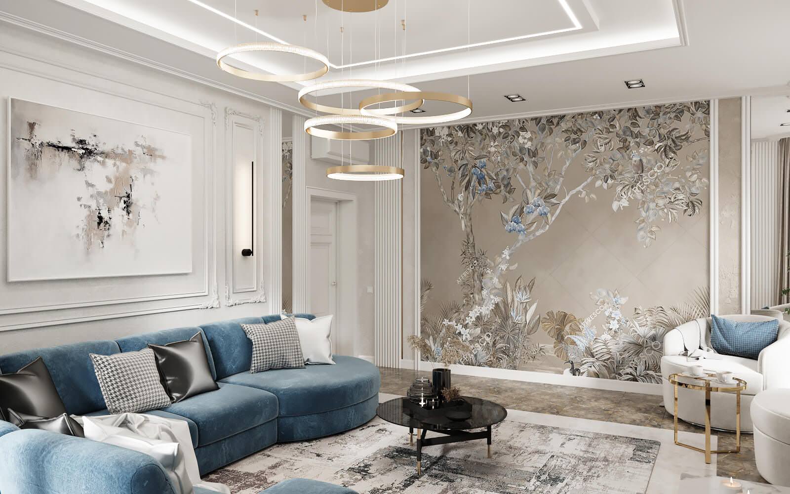 Гостиная с фреской