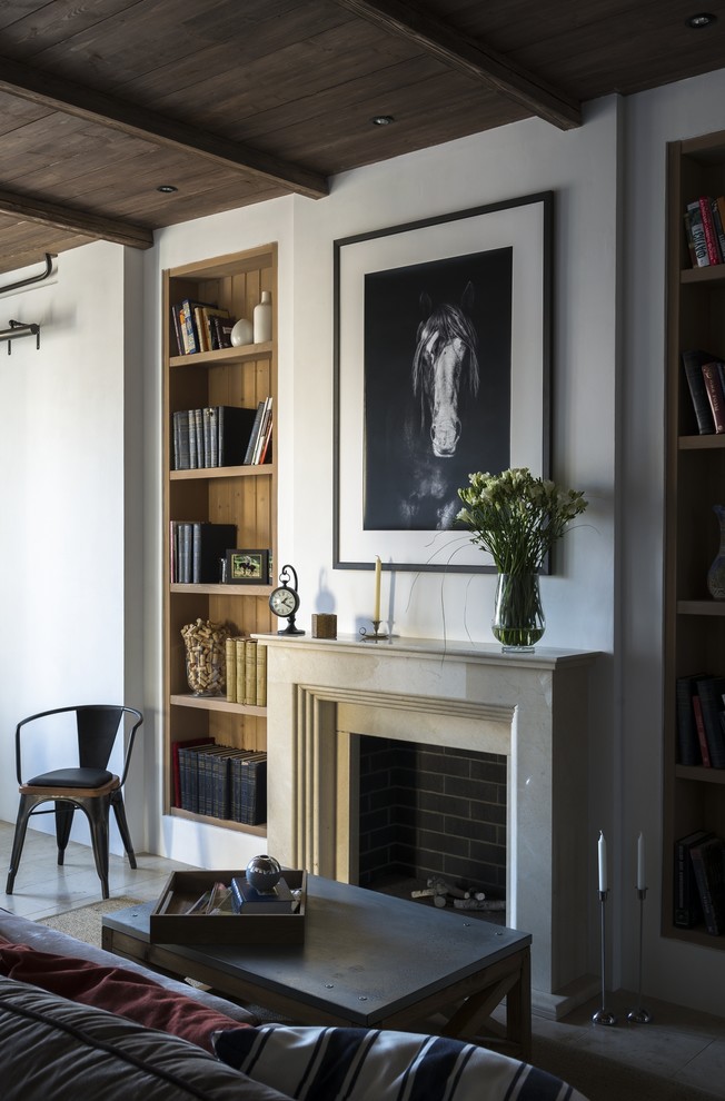 Houzz тур: Квартира с деревенской атмосферой и оленьими рогами