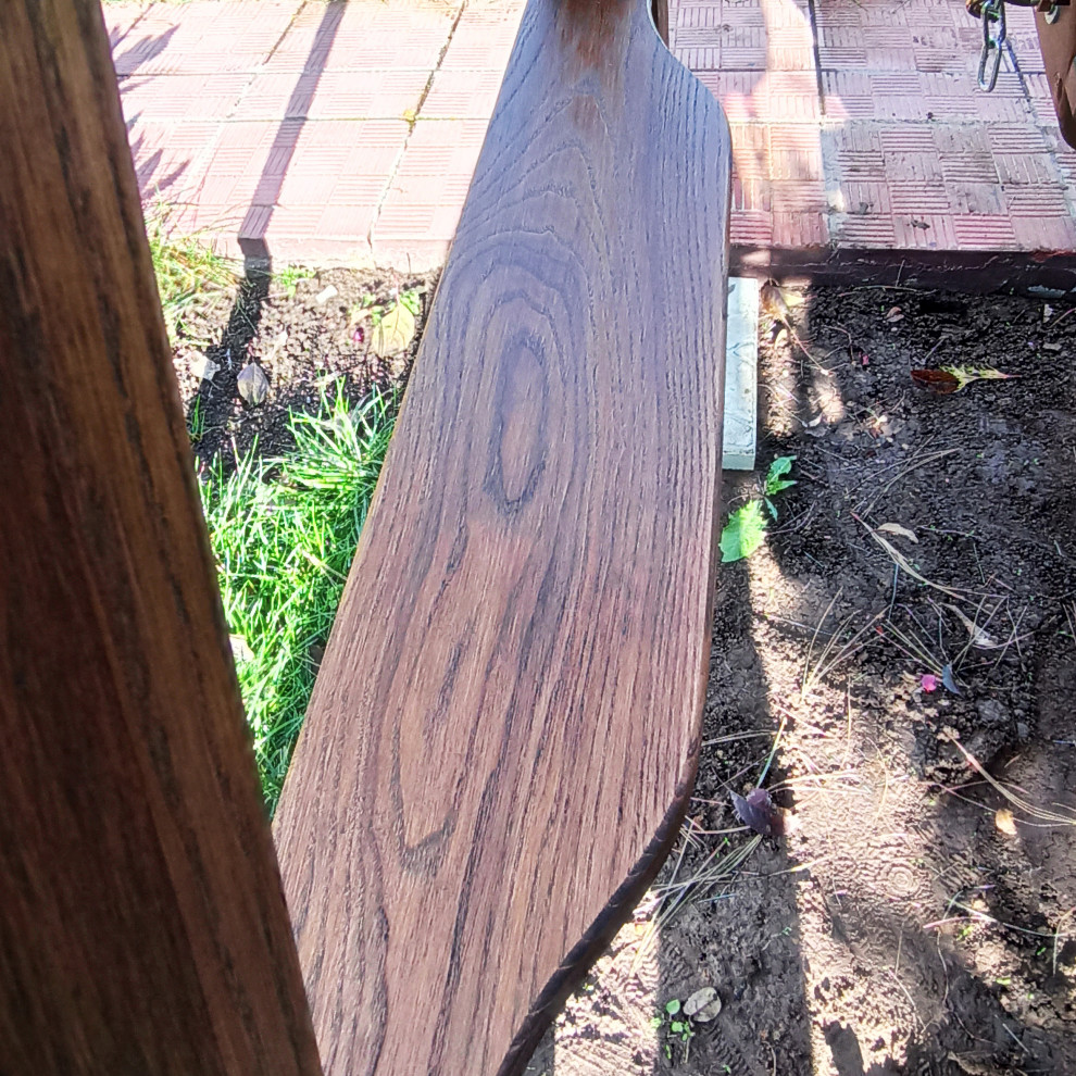 Обложка проекта: садовые качели из массива дуба