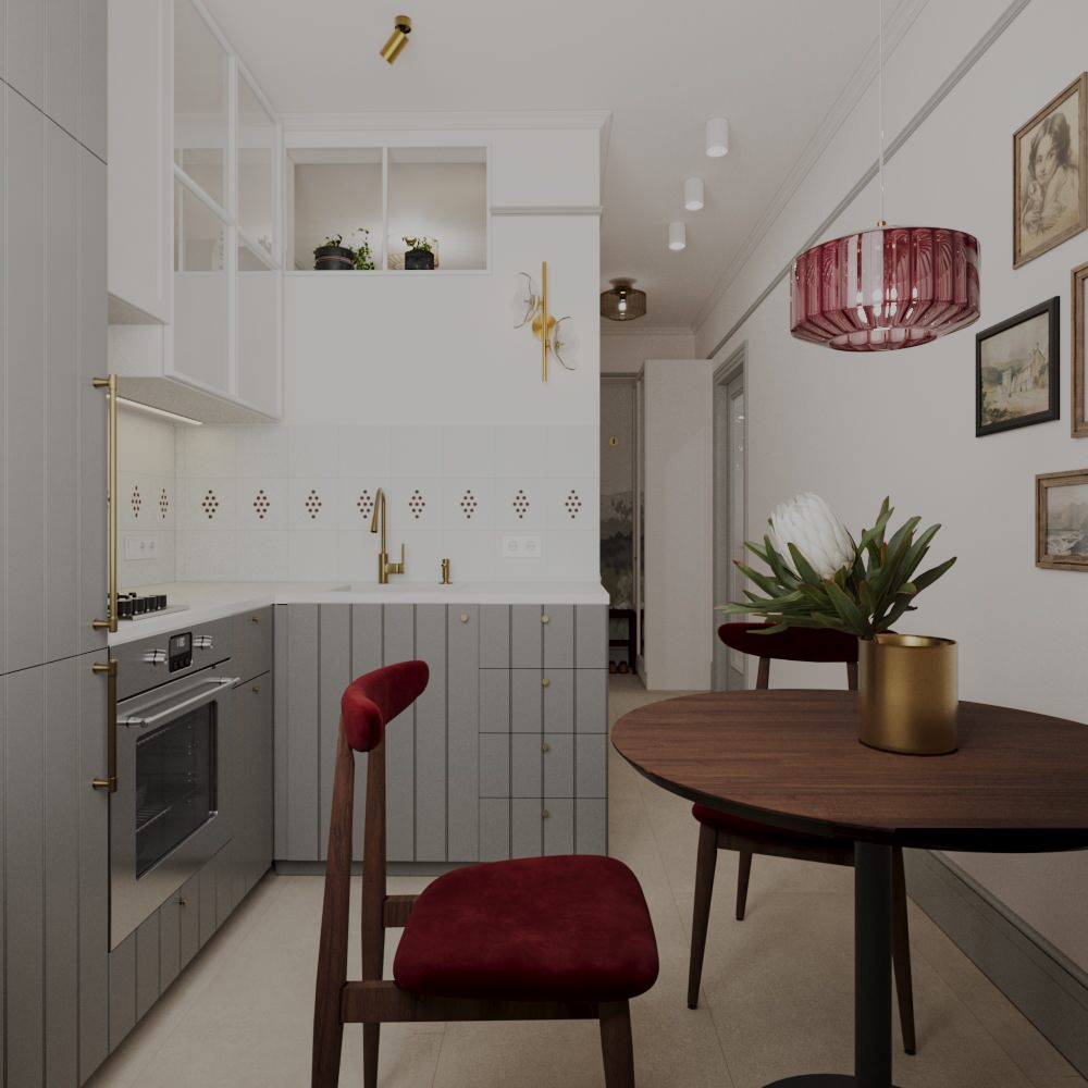 Квартира в Москве для молодой девушки  Площадь: 33,4 м2.