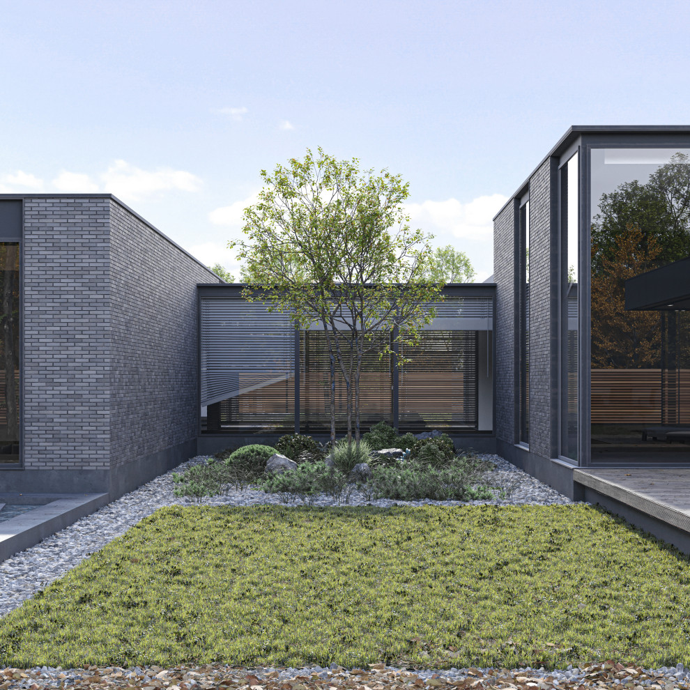 Одноэтажный дом в стиле минимализм 650 м.кв.