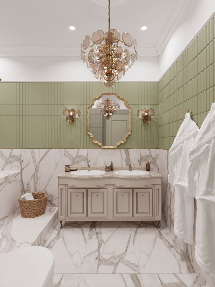 Обложка проекта: Ванная комната в стиле современной классики