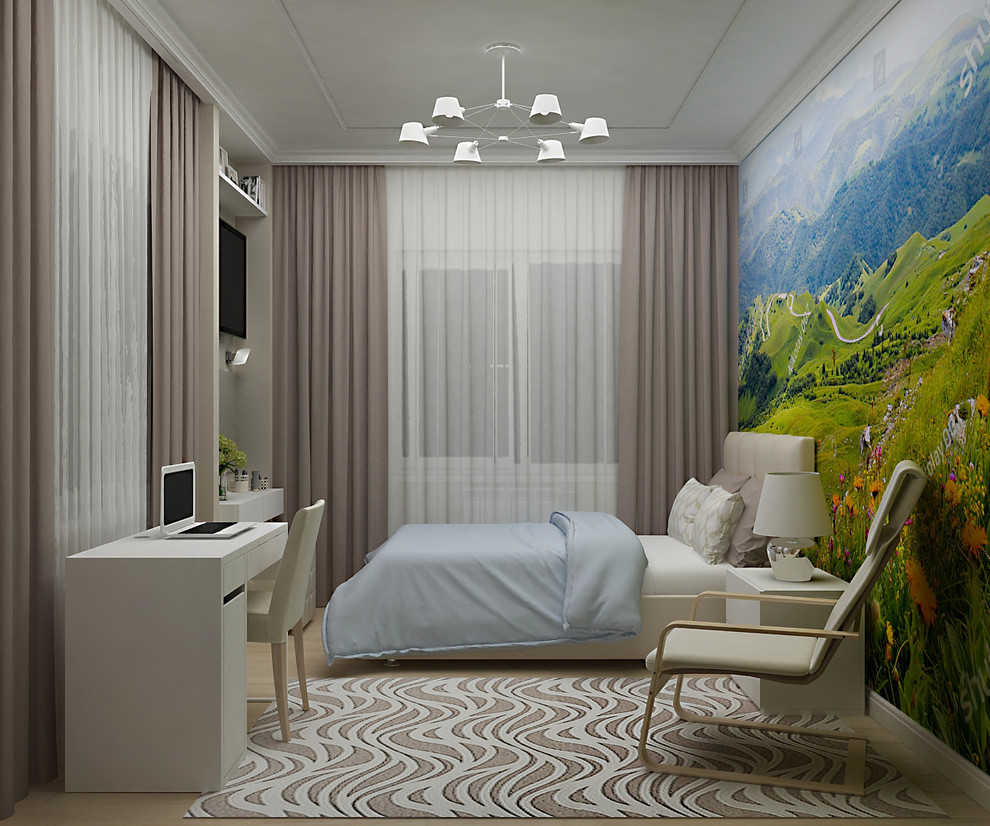 ИНТЕРЬЕР КОТТЕДЖА В НАГАЕВО «ПЫЛЬНАЯ РОЗА»