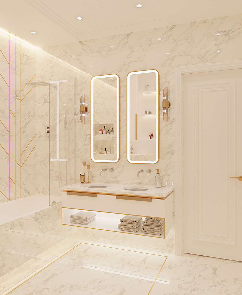 ДИЗАЙН ИНТЕРЬЕРА КВАРТИРЫ В ЖК НЕБО, 109 КВ.М