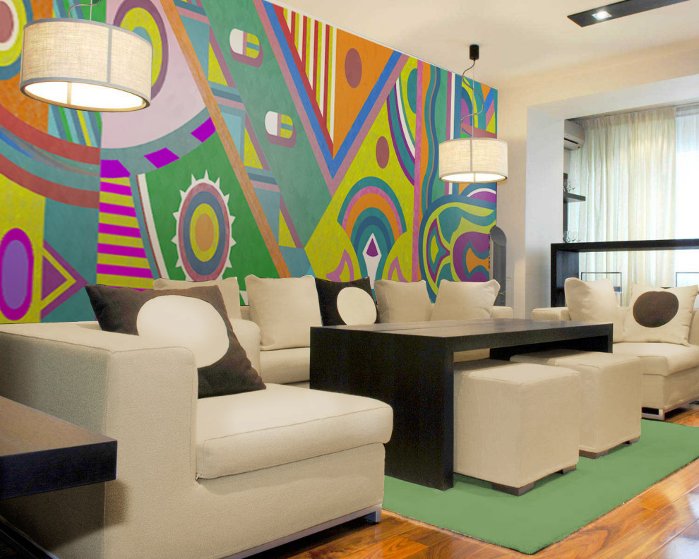 Обложка проекта: Проект росписи стены в гостиной