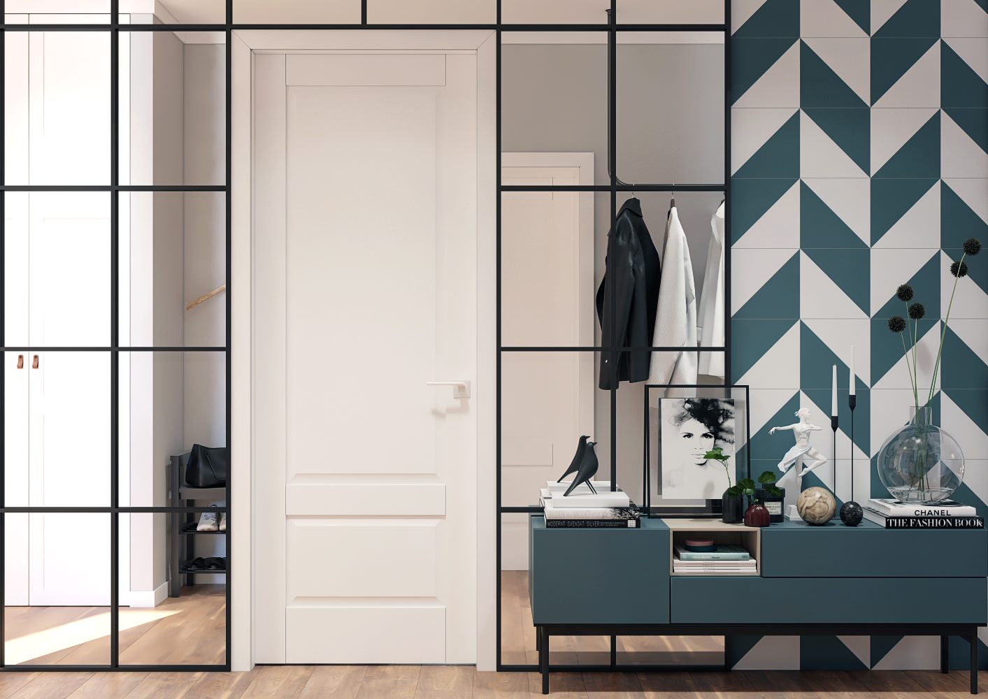 Двухкомнатная квартира в скандинавском стиле, Москва