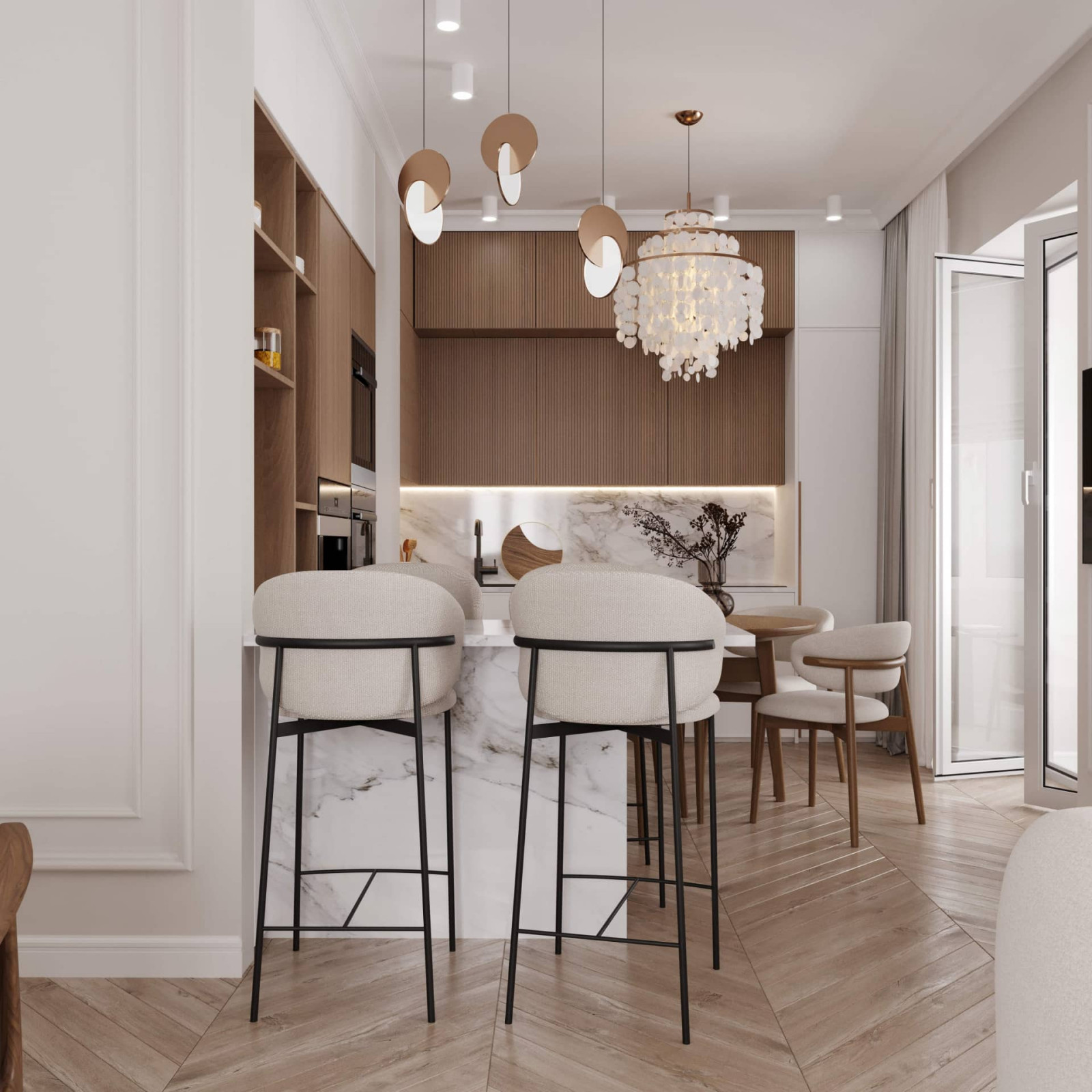 Дизайн и ремонт квартиры на Каланчёвской улице — Плюшевый комфорт