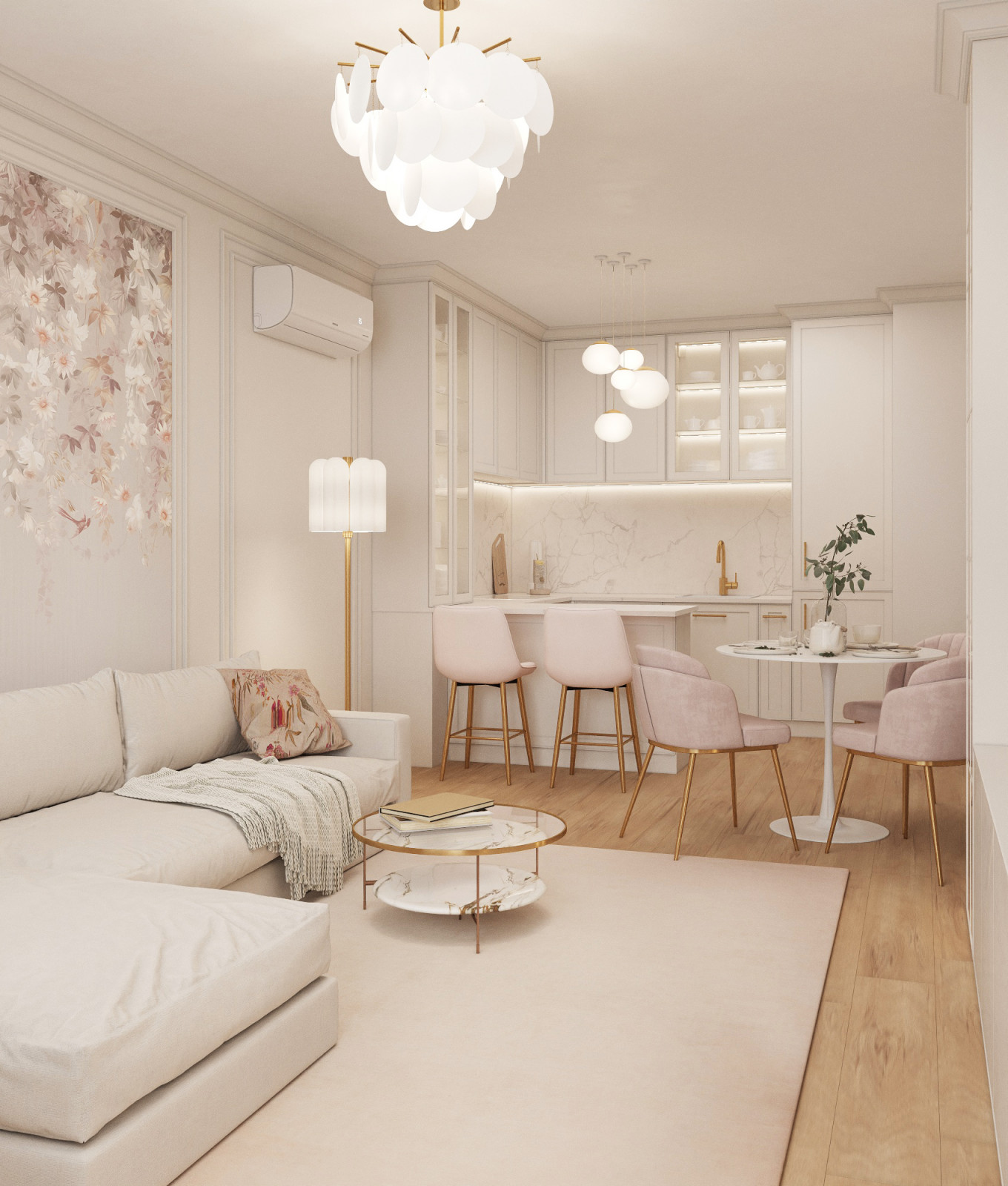 Дизайн-проект квартиры 67м² в ЖК Ритмы