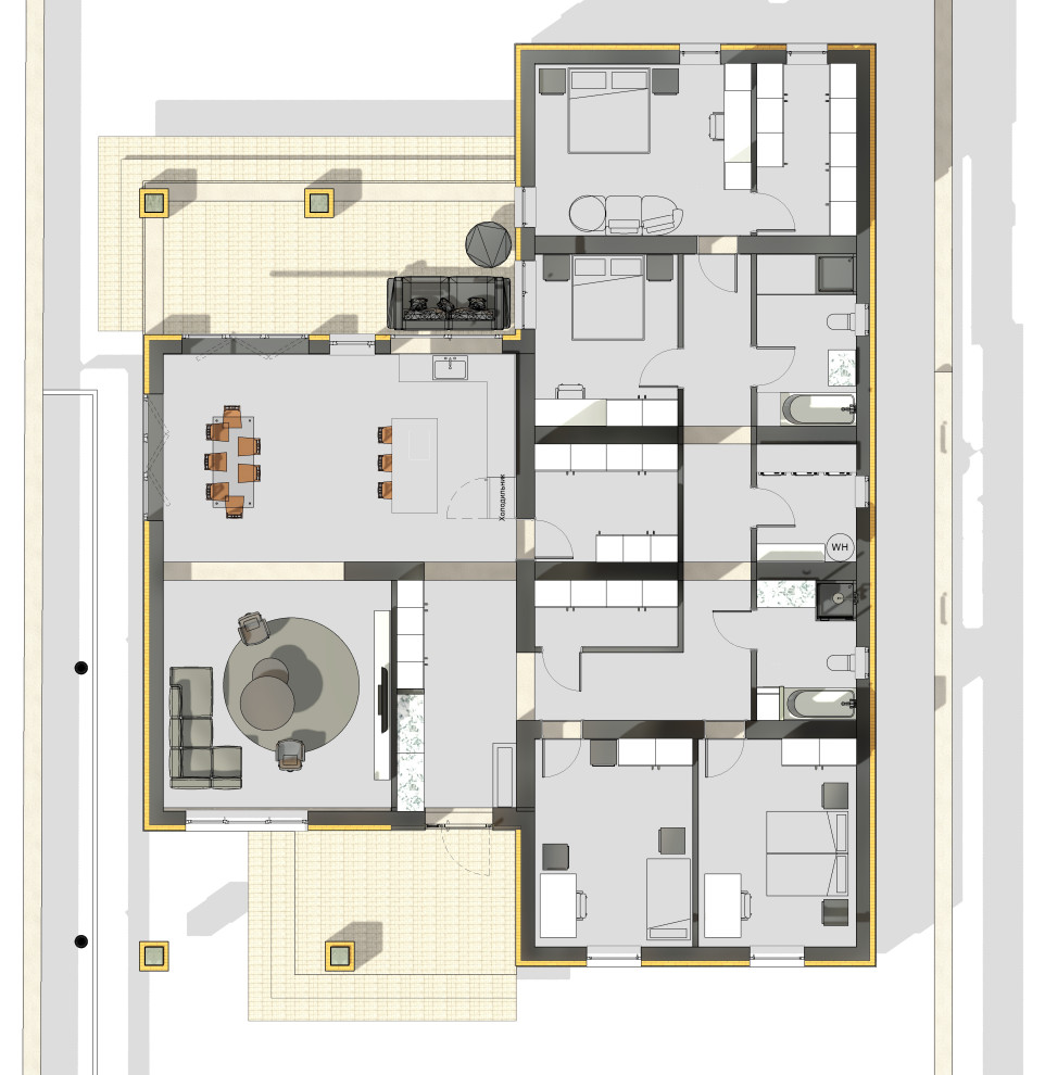 Одноэтажный жилой дом