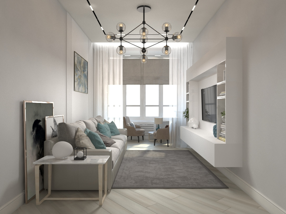 Интерьер квартиры 54 кв.м. ЖК «Черноморский» в г.Геленджик