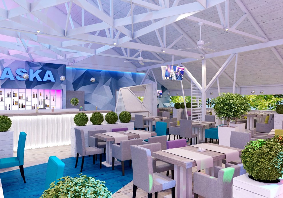 Дизайн-проект интерьера ресторана 800 м2