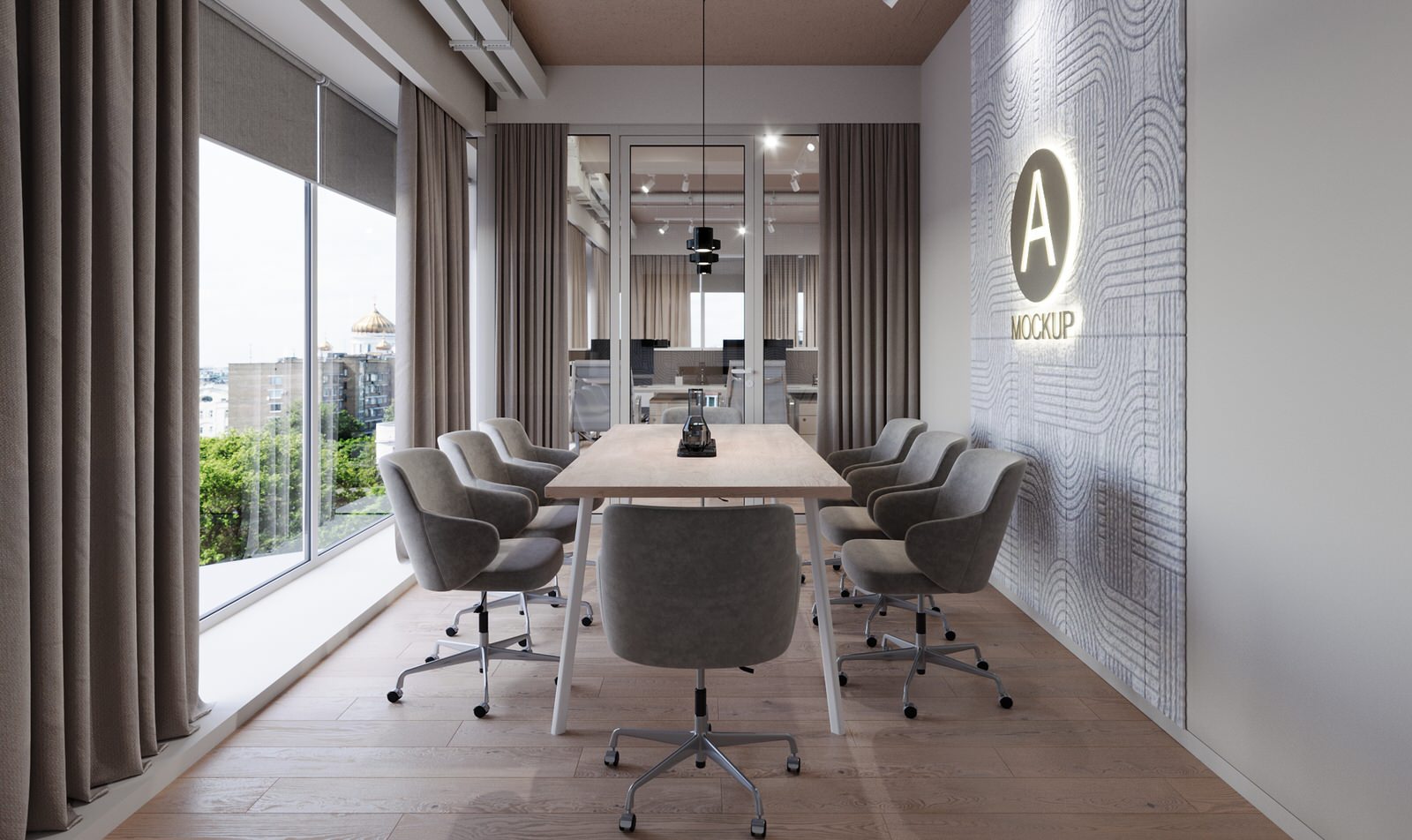 Визуализация офисного помещения