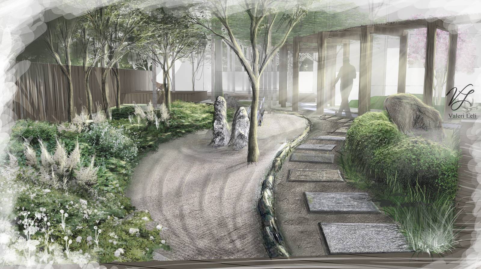 Обложка проекта: Лесной участок с восточными нотами