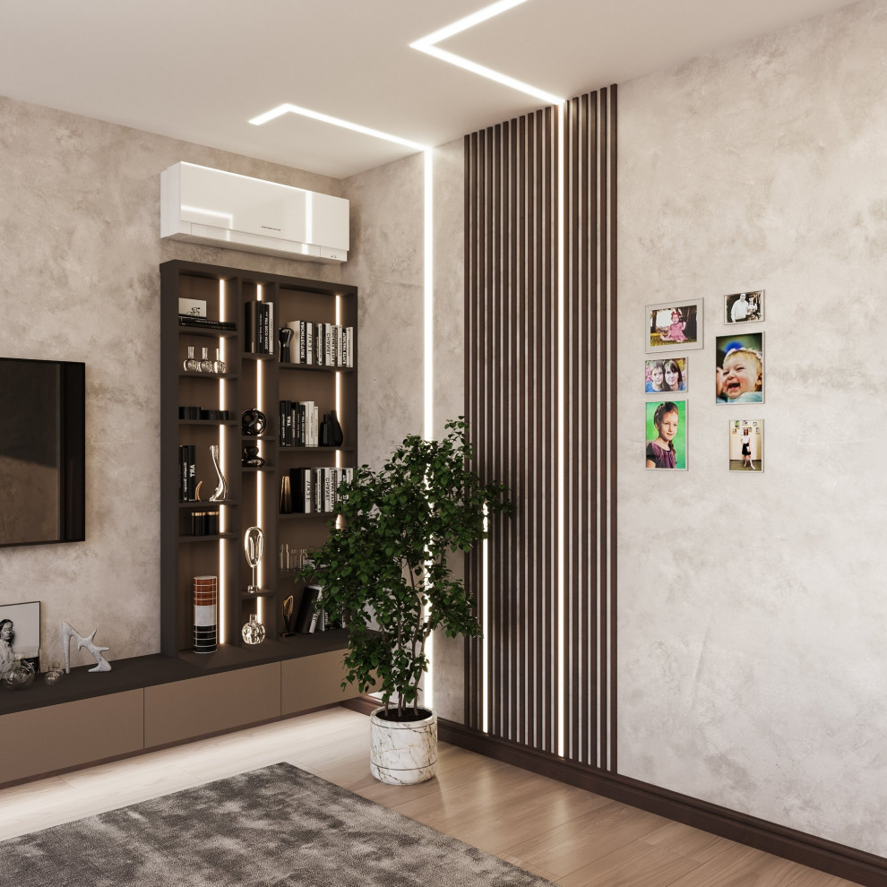 Дизайн кухни-гостиной