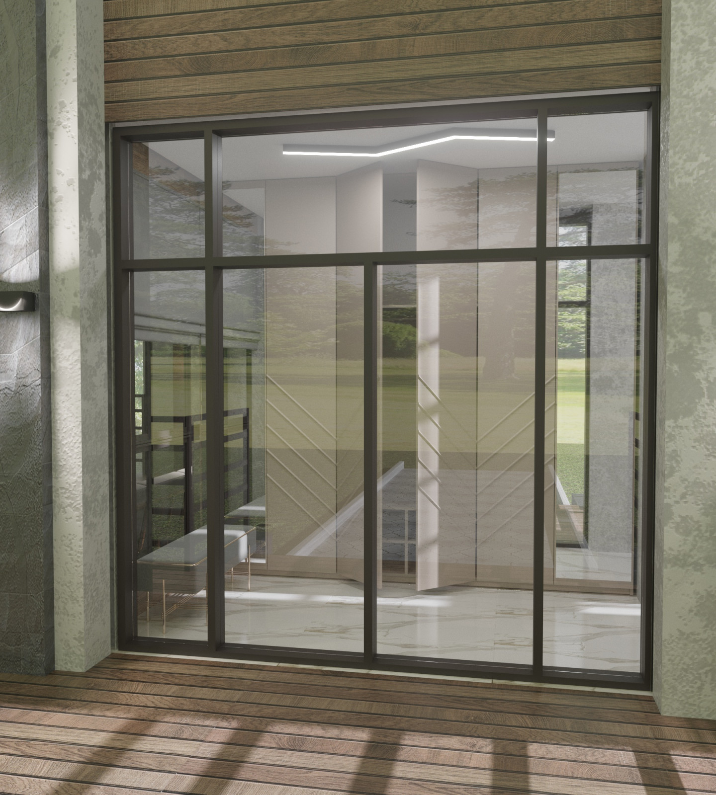 Contemporary two level cottage