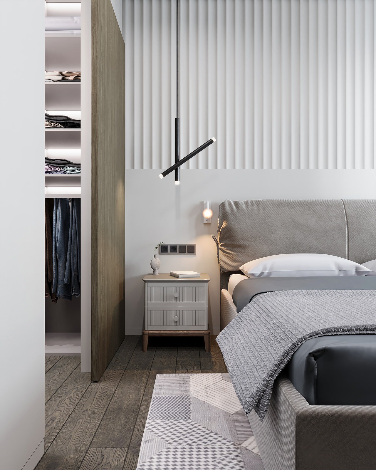 Дизайн интерьера квартиры с открытой террасой в жилом комплексе "Тармо"