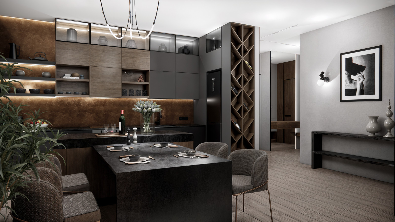 Варианты концепции дизайн-проекта квартиры