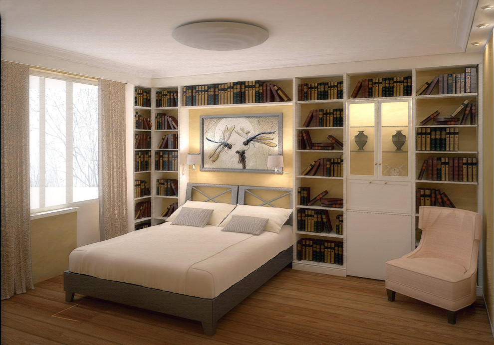 Обложка проекта: Спальня - библиотека