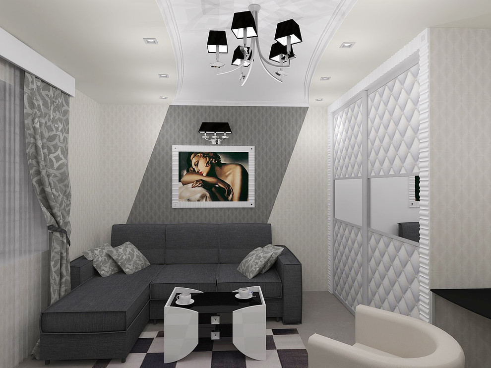 Спальня-гостиная Геометрический уют