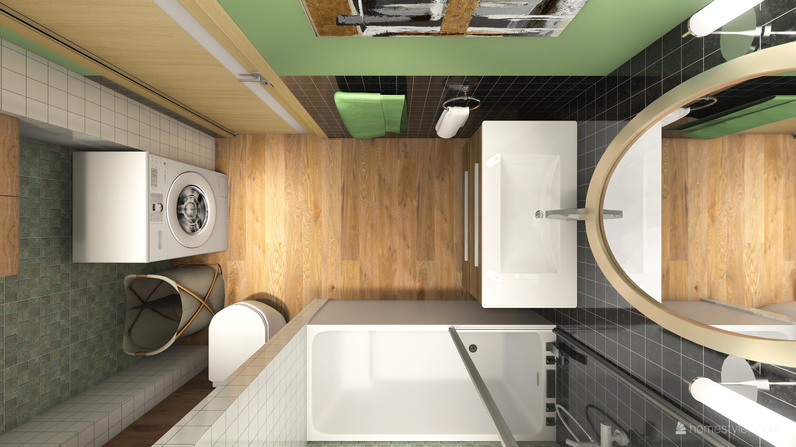 Квартира - студия для сдачи в аренду. Эскизный проект