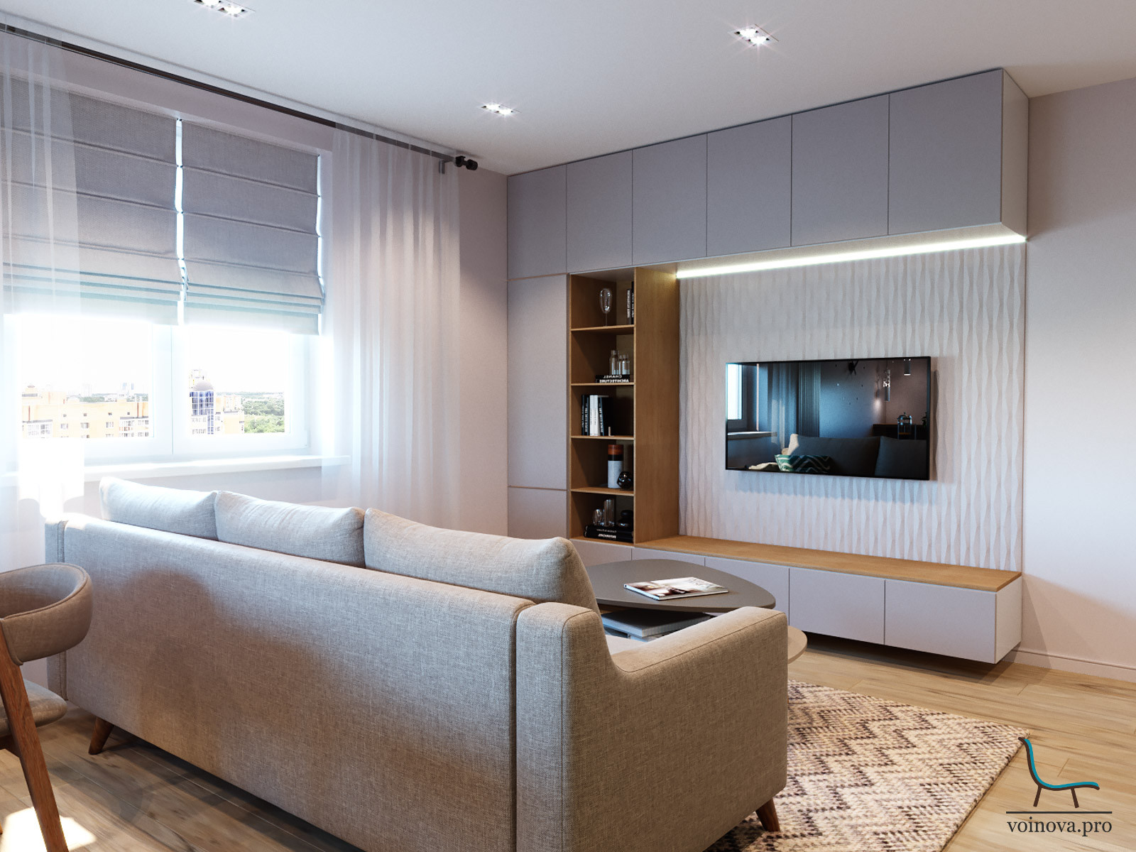 Обложка проекта: Кухня-гостиная в современном стиле