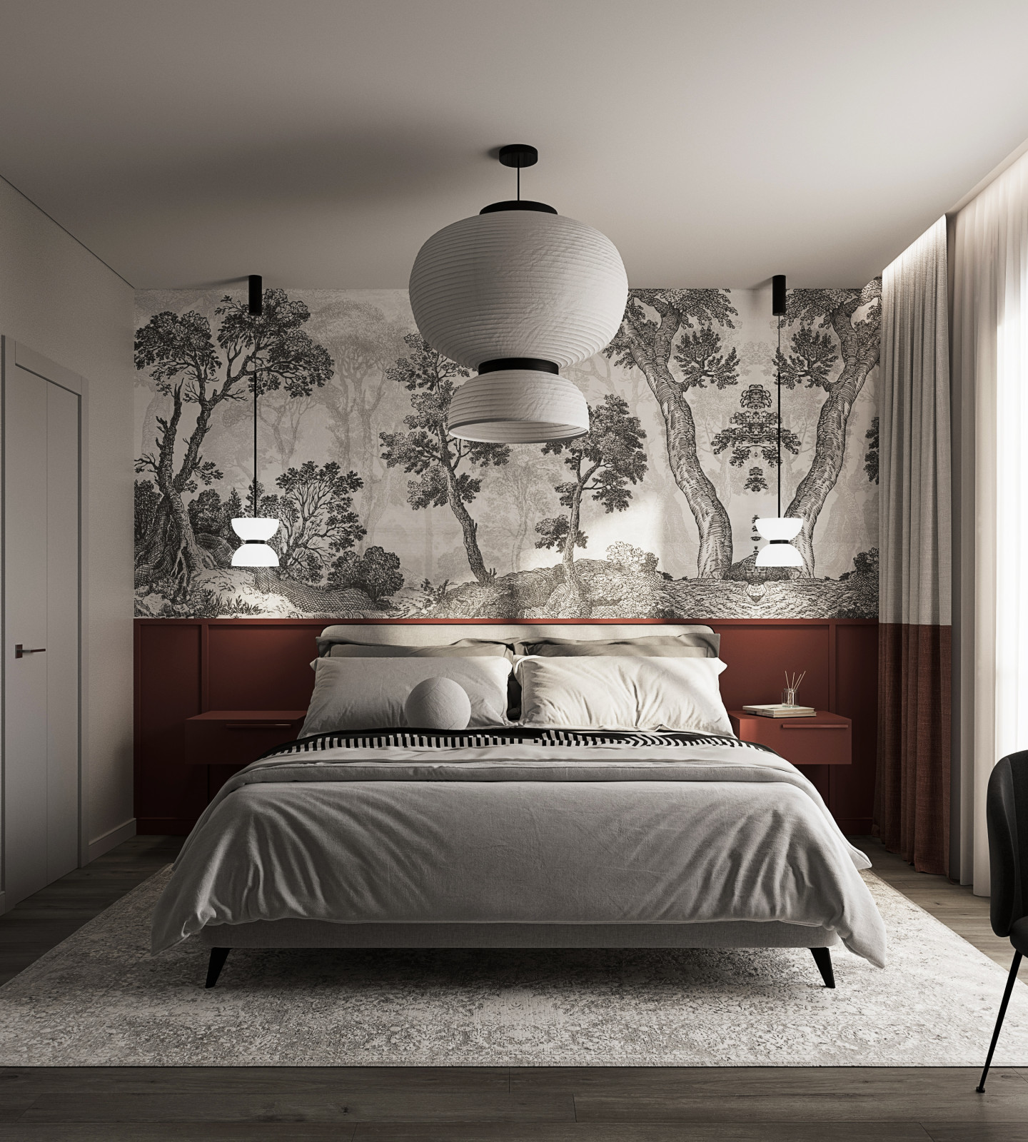 Дизайн квартиры в современном стиле в серых тонах