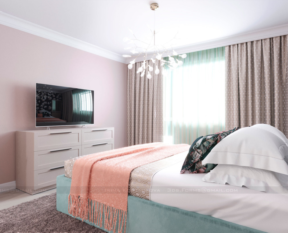 Современный стиль двухкомнатной квартиры в Боровлянах