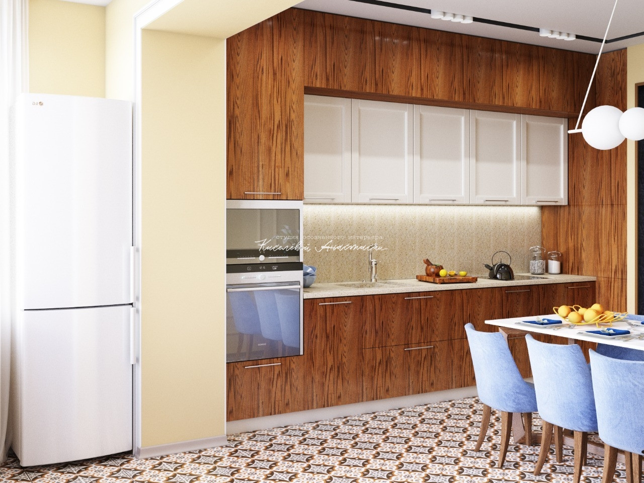 Современная квартира в Москве для молодой девушки